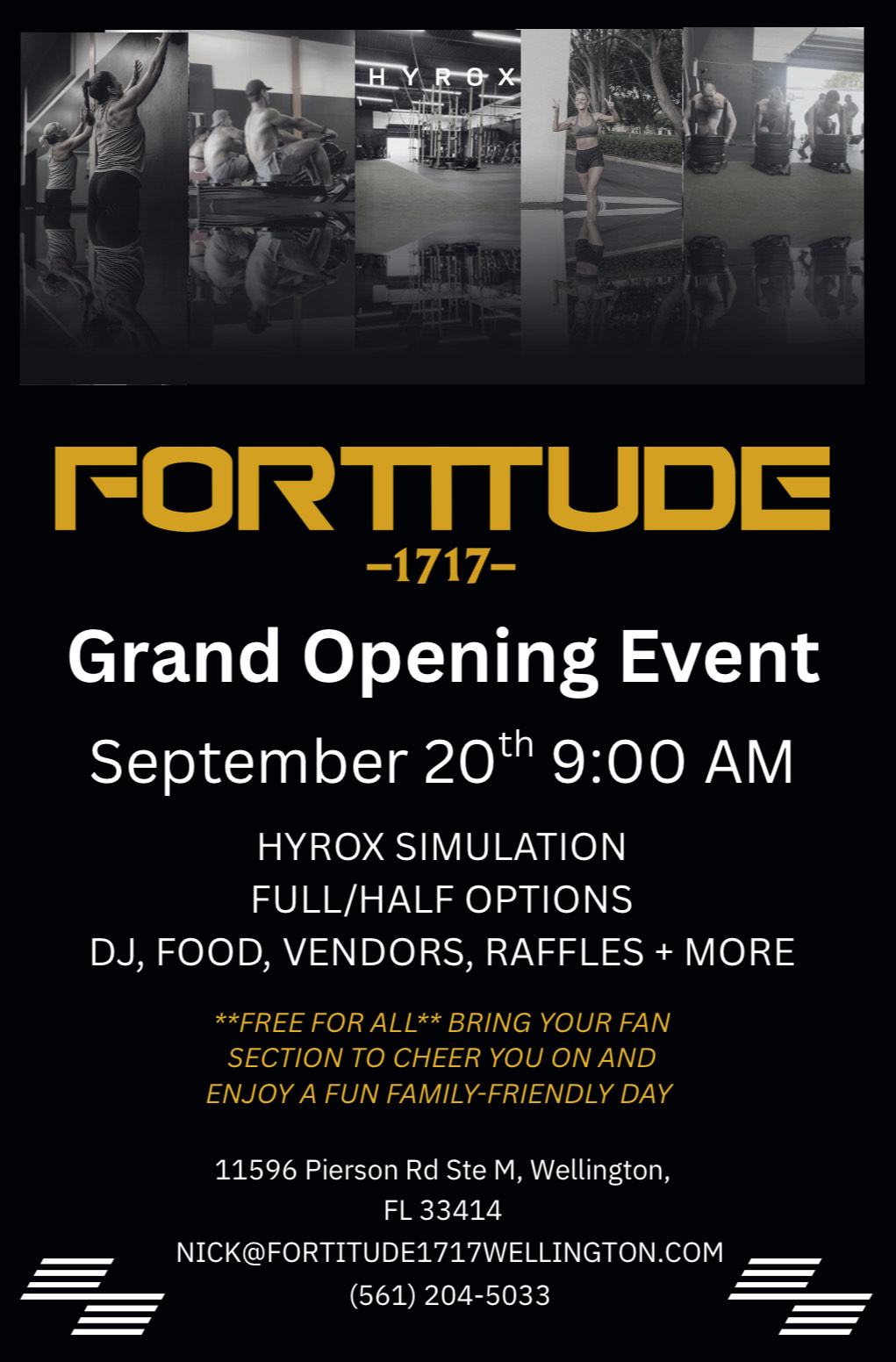 Fortitude 1717 Wellington Grand Opening Event - September 20th, 2025